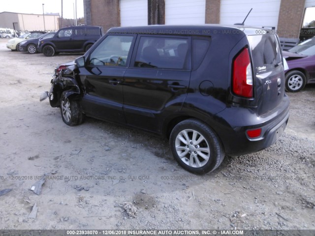 KNDJT2A68D7539523 - 2013 KIA SOUL +/!/SPORT BLACK photo 3