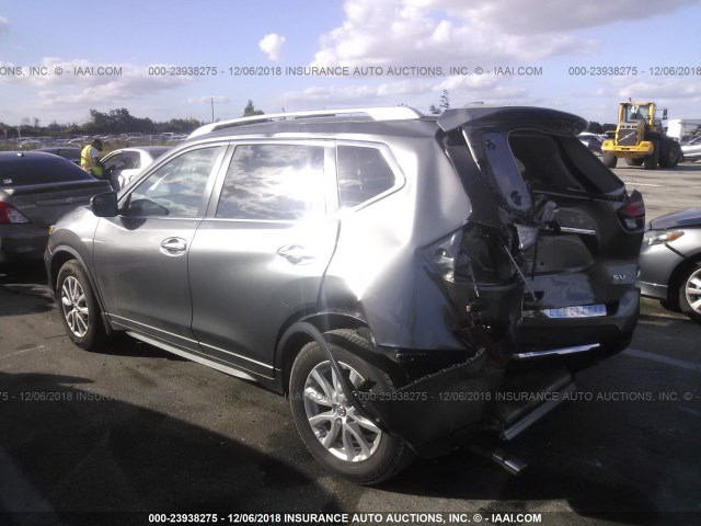 JN8AT2MT6HW151269 - 2017 NISSAN ROGUE S/SL/SV GRAY photo 3