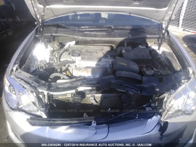 4T1BF1FK2CU021804 - 2012 TOYOTA CAMRY SE/LE/XLE 银色 照片 10