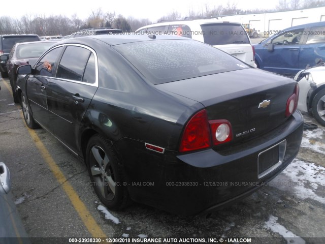 1G1ZJ57B19F108347 - 2009 CHEVROLET MALIBU 2LT BLACK photo 3