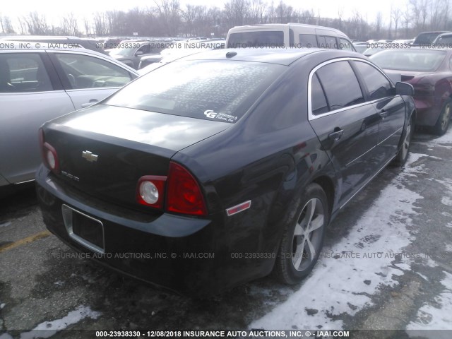 1G1ZJ57B19F108347 - 2009 CHEVROLET MALIBU 2LT BLACK photo 4