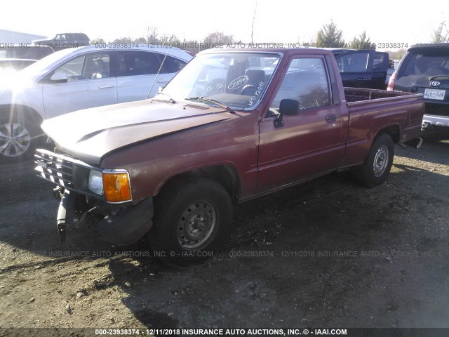 JT4RN50R4G0127543 - 1986 TOYOTA PICKUP 1/2 TON RN50 RED photo 2