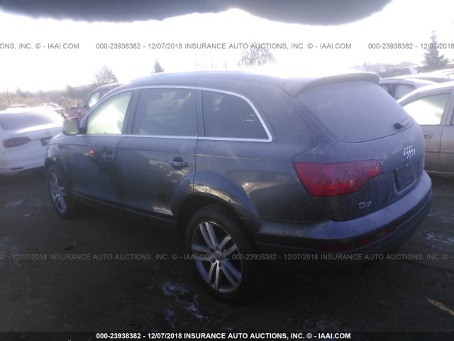 WA1BY74LX7D039965 - 2007 AUDI Q7 3.6 QUATTRO PREMIUM GRAY photo 3