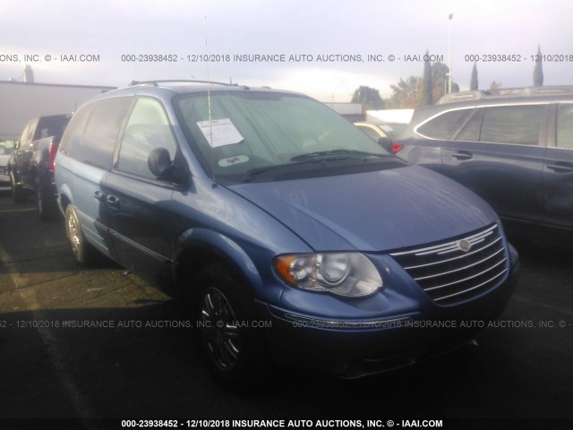 2A8GP64L77R145613 - 2007 CHRYSLER TOWN & COUNTRY LIMITED BLUE photo 1