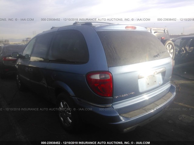 2A8GP64L77R145613 - 2007 CHRYSLER TOWN & COUNTRY LIMITED BLUE photo 3