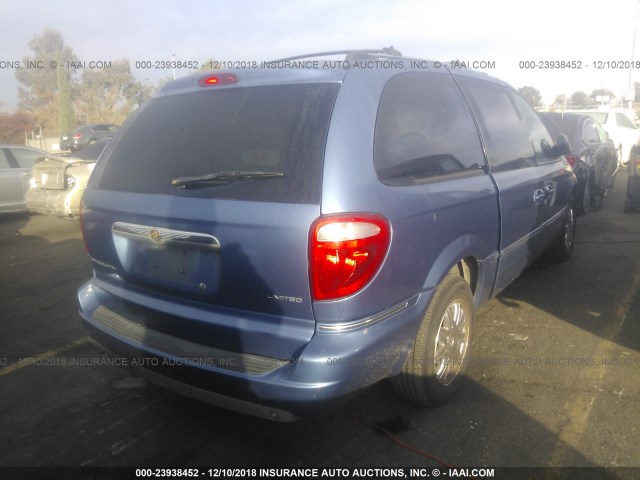 2A8GP64L77R145613 - 2007 CHRYSLER TOWN & COUNTRY LIMITED BLUE photo 4