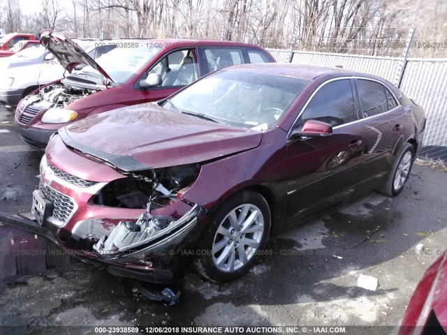 1G11D5SL9FF348844 - 2015 CHEVROLET MALIBU 2LT MAROON photo 2