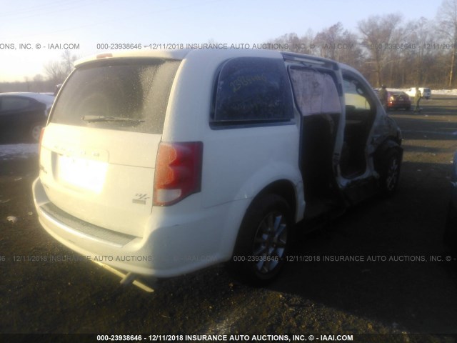 2C4RDGEG3CR104535 - 2012 DODGE GRAND CARAVAN R/T WHITE photo 4