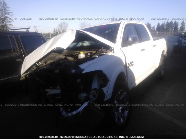 1C6RR7NTXHS702391 - 2017 RAM 1500 LARAMIE WHITE photo 2