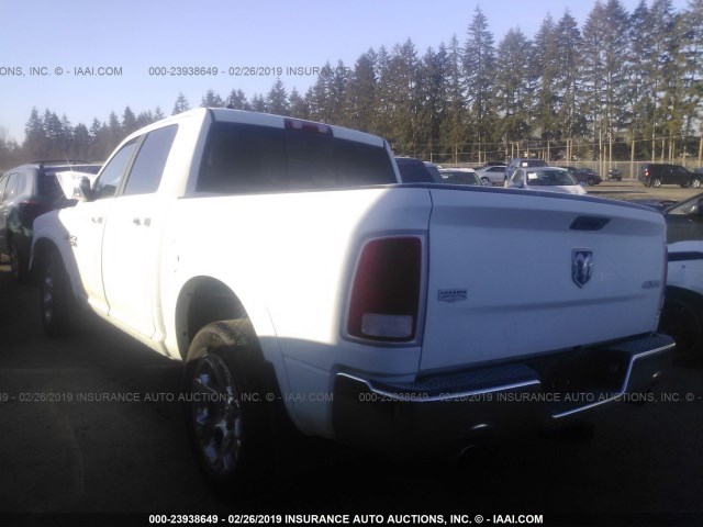 1C6RR7NTXHS702391 - 2017 RAM 1500 LARAMIE WHITE photo 3