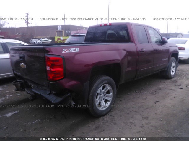 1GCVKREC2HZ248250 - 2017 CHEVROLET SILVERADO K1500 LT BURGUNDY photo 4