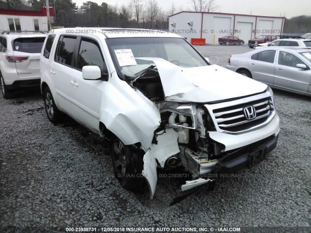 5FNYF4H70CB029286 - 2012 HONDA PILOT EXLN WHITE photo 1