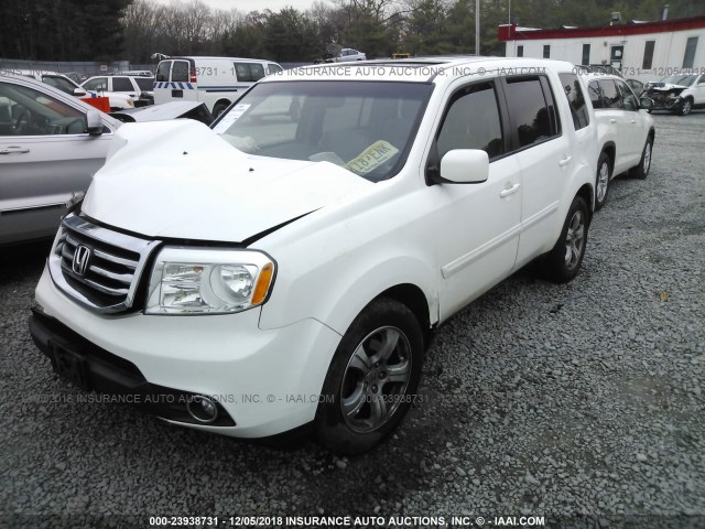 5FNYF4H70CB029286 - 2012 HONDA PILOT EXLN WHITE photo 2