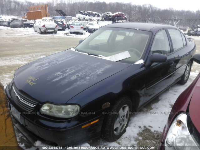 1G1ND52F24M653137 - 2004 CHEVROLET CLASSIC BLUE photo 2