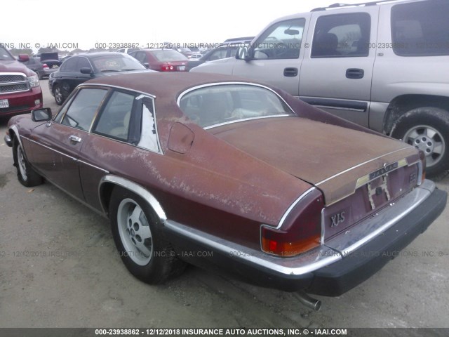 SAJNV5841FC122483 - 1985 JAGUAR XJS MAROON photo 3