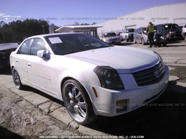 1G6DP567350173374 - 2005 CADILLAC CTS HI FEATURE V6 WHITE photo 1