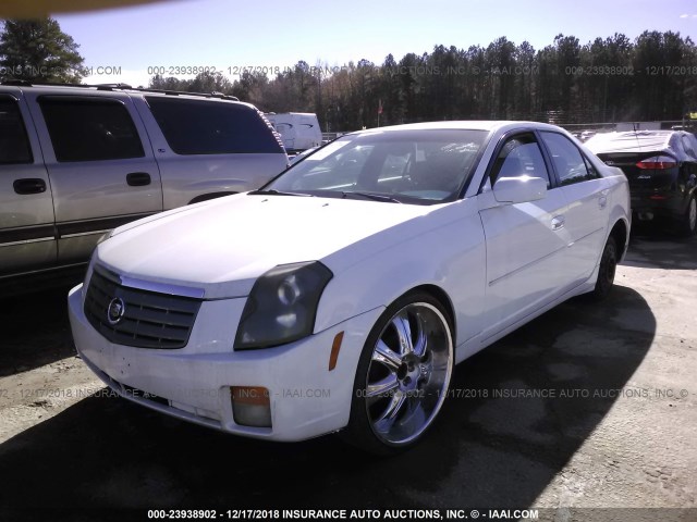 1G6DP567350173374 - 2005 CADILLAC CTS HI FEATURE V6 WHITE photo 2