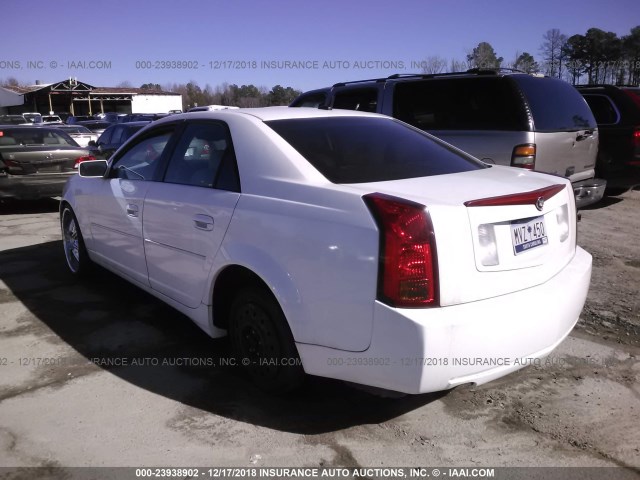 1G6DP567350173374 - 2005 CADILLAC CTS HI FEATURE V6 WHITE photo 3