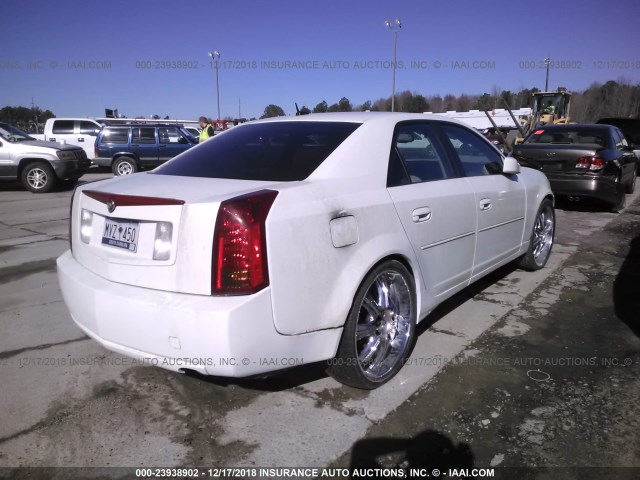 1G6DP567350173374 - 2005 CADILLAC CTS HI FEATURE V6 WHITE photo 4