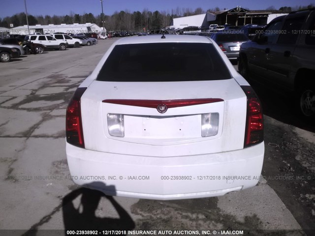 1G6DP567350173374 - 2005 CADILLAC CTS HI FEATURE V6 WHITE photo 6