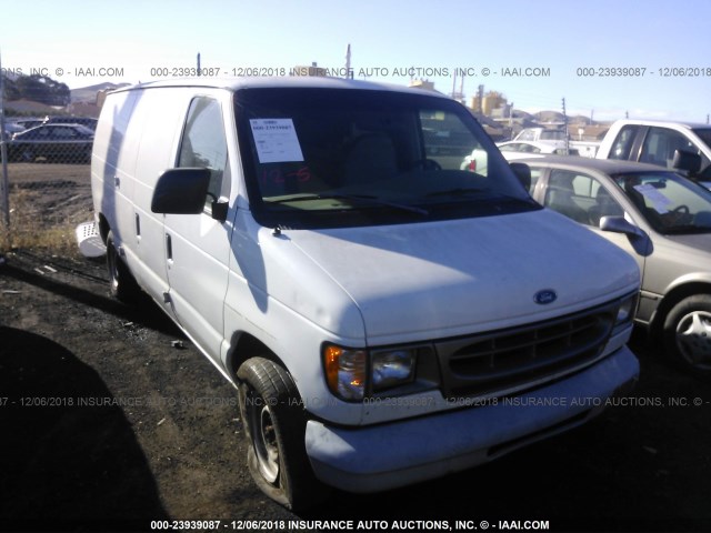 1FTRE1423XHA21186 - 1999 FORD ECONOLINE E150 VAN WHITE photo 1