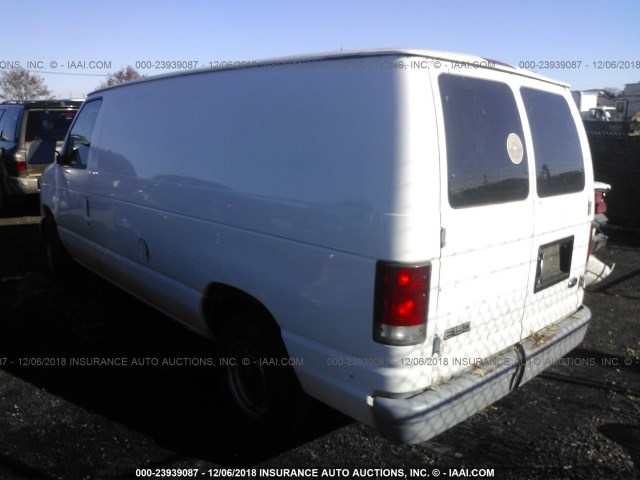 1FTRE1423XHA21186 - 1999 FORD ECONOLINE E150 VAN WHITE photo 3