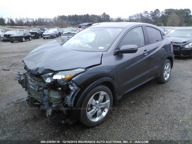 3CZRU5H57GM709177 - 2016 HONDA HR-V EX GRAY photo 2