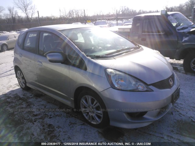 JHMGE8H55BC000784 - 2011 HONDA FIT SPORT SILVER photo 1