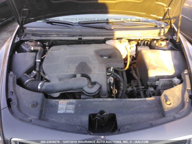 1G1ZB5E12BF344342 - 2011 CHEVROLET MALIBU LS ნაცრისფერი ფოტო 10