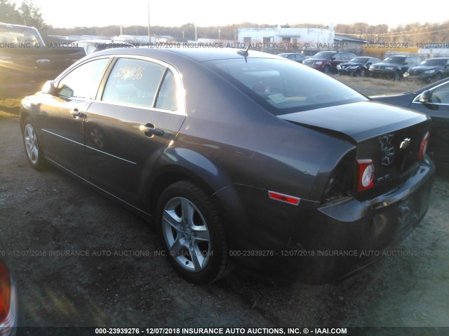 1G1ZB5E12BF344342 - 2011 CHEVROLET MALIBU LS ნაცრისფერი ფოტო 3