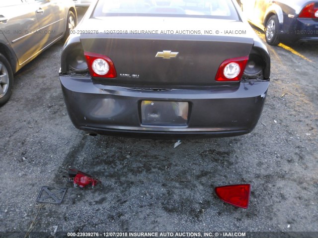 1G1ZB5E12BF344342 - 2011 CHEVROLET MALIBU LS ნაცრისფერი ფოტო 6