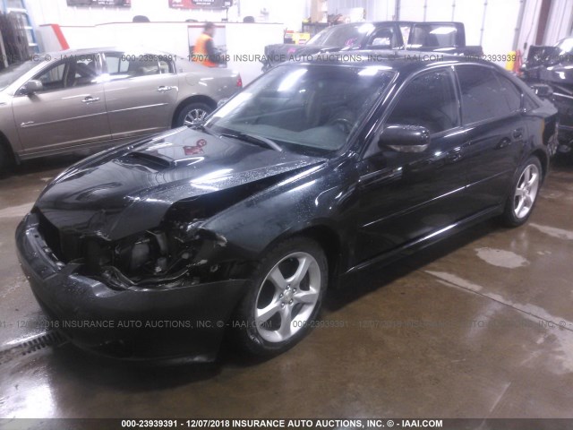 4S3BL676254226571 - 2005 SUBARU LEGACY GT LIMITED BLACK photo 2