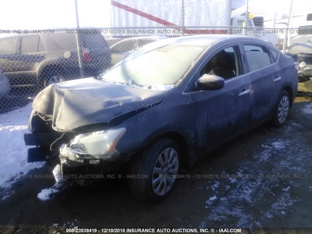 3N1AB7AP5EY234024 - 2014 NISSAN SENTRA S/SV/SR/SL 黑色 照片 2