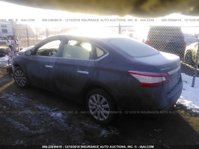 3N1AB7AP5EY234024 - 2014 NISSAN SENTRA S/SV/SR/SL 黑色 照片 3