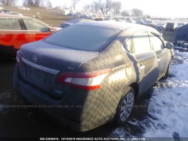 3N1AB7AP5EY234024 - 2014 NISSAN SENTRA S/SV/SR/SL 黑色 照片 4