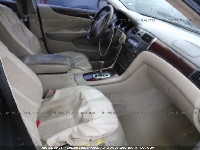 JTHBF30G120035993 - 2002 LEXUS ES 300 BLUE photo 5