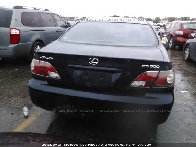 JTHBF30G120035993 - 2002 LEXUS ES 300 BLUE photo 6