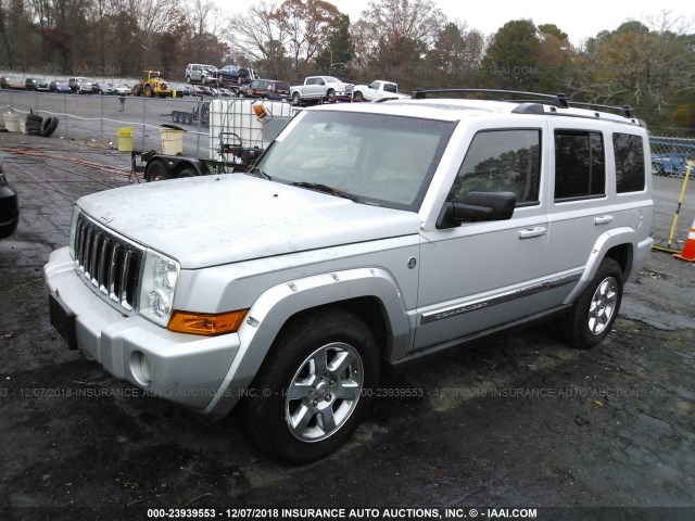 1J8HG58256C214788 - 2006 JEEP COMMANDER LIMITED SILVER photo 2