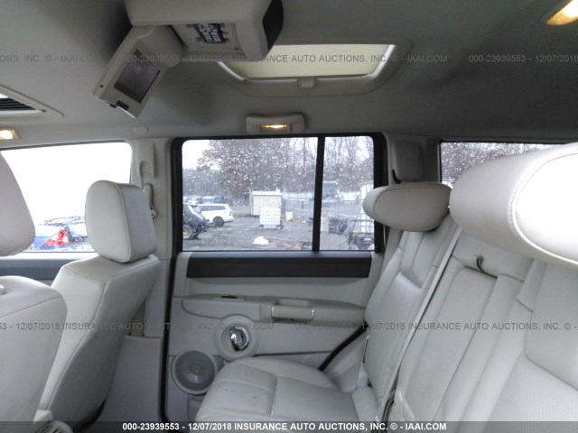 1J8HG58256C214788 - 2006 JEEP COMMANDER LIMITED SILVER photo 8