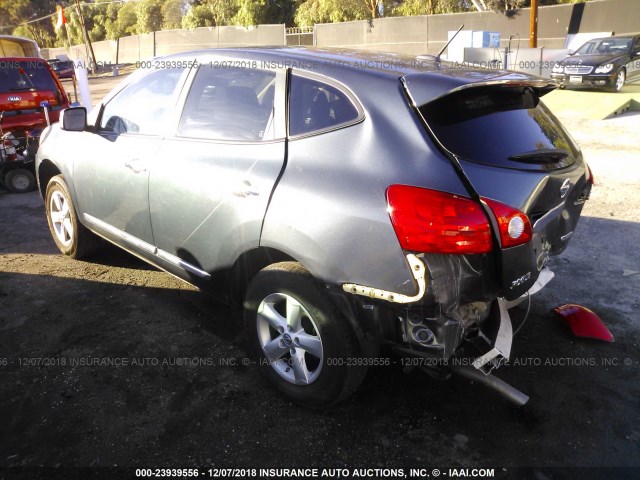 JN8AS5MT1CW266567 - 2012 NISSAN ROGUE S/SV BLUE photo 3