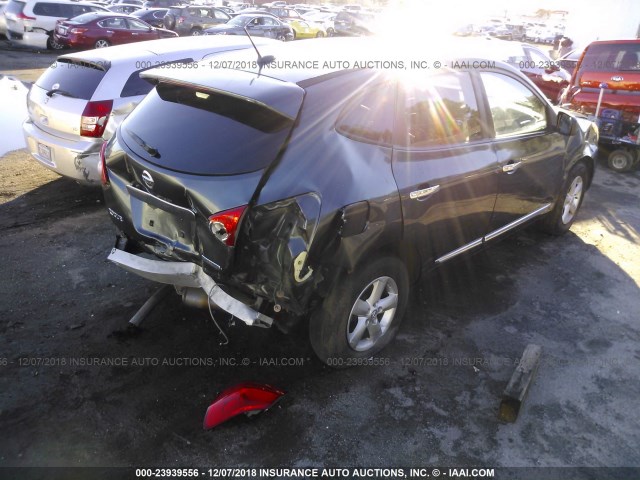 JN8AS5MT1CW266567 - 2012 NISSAN ROGUE S/SV BLUE photo 4