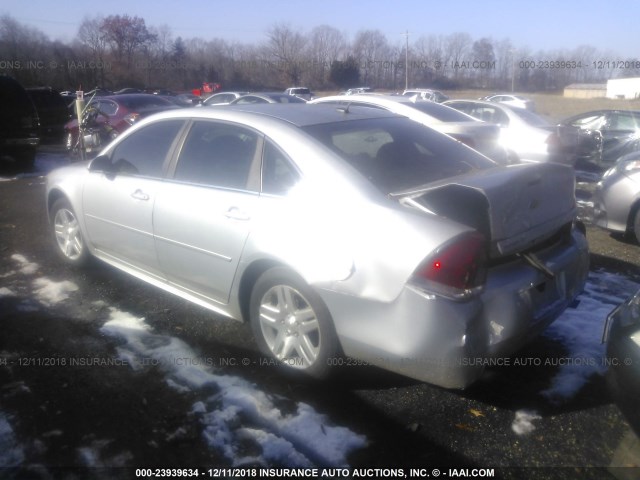 2G1WB5E39E1181625 - 2014 CHEVROLET IMPALA LIMITED LT SILVER photo 3