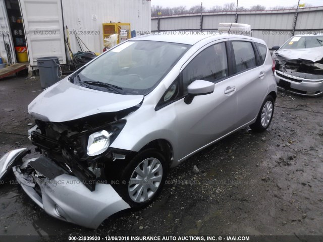 3N1CE2CP8GL352763 - 2016 NISSAN VERSA NOTE S/S PLUS/SV/SL/SR SILVER photo 2