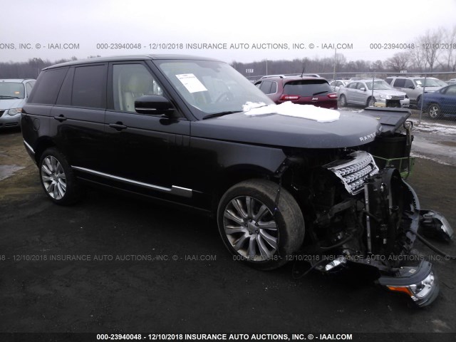 SALGS2EF2EA151367 - 2014 LAND ROVER RANGE ROVER SUPERCHARGED BLACK photo 1