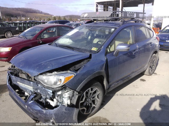 JF2GPAKC8G8313396 - 2016 SUBARU CROSSTREK LIMITED BLUE photo 2