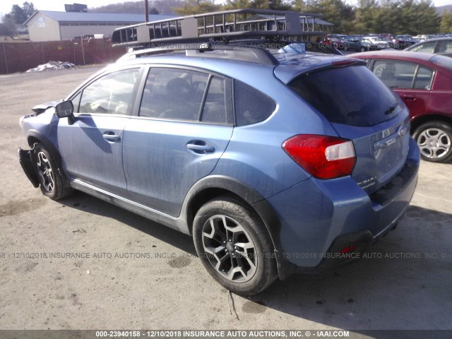 JF2GPAKC8G8313396 - 2016 SUBARU CROSSTREK LIMITED BLUE photo 3