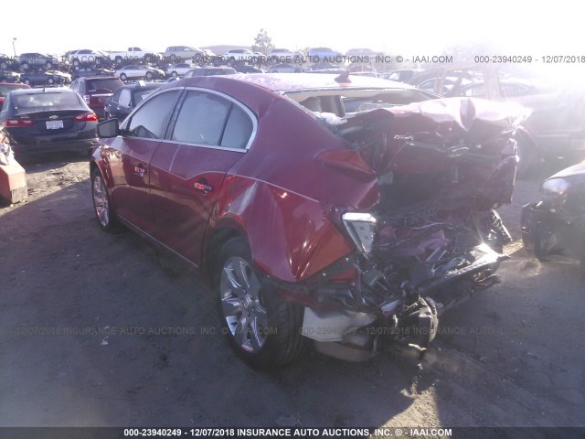 1G4GF5G39CF294778 - 2012 BUICK LACROSSE PREMIUM RED photo 3