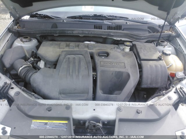 1G2AL18H097234708 - 2009 PONTIAC G5 SILVER photo 10