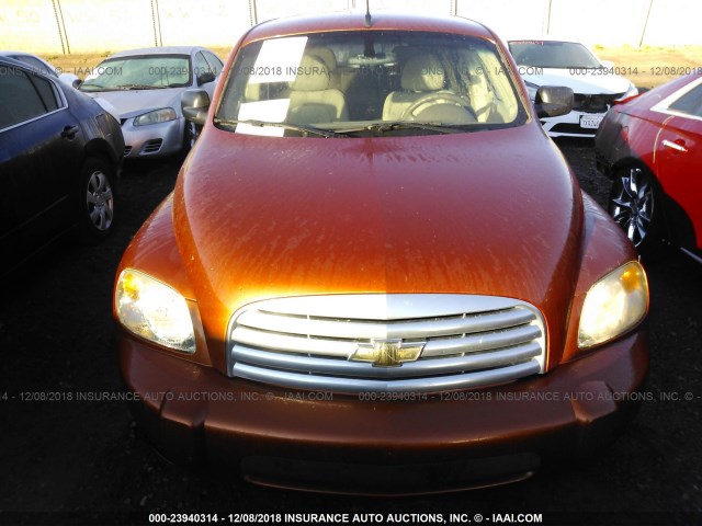 3GNDA13D47S620914 - 2007 CHEVROLET HHR LS ORANGE photo 6