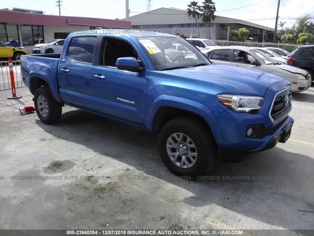 3TMAZ5CN3GM025545 - 2016 TOYOTA TACOMA DBL CAB/SR5/TRD SPORT/OR BLUE photo 1